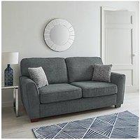 Very Home Hopton Fabric 4 Seater Sofa - Grey