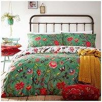 Furn Pomelo Reversible Duvet Cover Set - Green