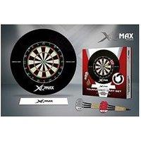 Xq Max Surround Tournament Dartboard Set - Includes Bristle Dartboard, Michael Van Gerwen Darts, Flights, Surround Ring