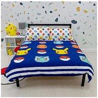 Pokemon Badges Double Duvet Cover Set - Multi