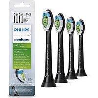 Philips Sonicare W2 Optimal White Replacement Brush Heads, Pack Of 4, Black Hx6064/11