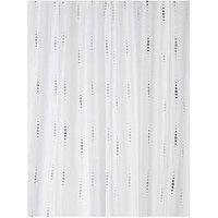 Croydex Silver Dotty Shower Curtain