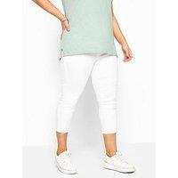 Yours Crop Jenny Jeggings - Off-White
