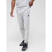 Adidas Sportswear Essentials Fleece Regular Tapered Joggers - Grey/Black