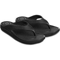 Totes Ladies Solbounce With Toe Post Sandals - Black