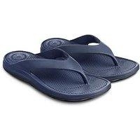 Totes Ladies Solbounce With Toe Post Sandals - Navy