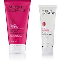 Super Facialist Rose Hydrate Brighten & Refine Facial Scrub And Rose Hydrate Radiance Spf15 Day Cream Duo