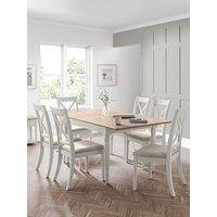 Julian Bowen Provence 150-190 Cm Extending Dining Table + 6 Chairs