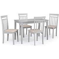 Julian Bowen Taku 114 Cm Dining Table + 4 Coast Chairs