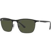 Ray-Ban Matte Square Sunglasses - Black