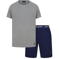 Lyle & Scott Big & Tall Charlie Lounge Set - Grey/Navy