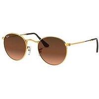 Ray-Ban Round Metal Sunglasses - Brown