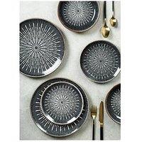 Waterside Starburst Reactive 12-Piece Dinner Set