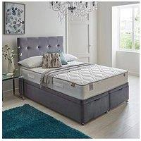 Airsprung Viva Hybrid 1000 Pocket & Ottoman Divan - Grey - Fsc Certified
