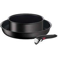 Tefal Ingenio 3Pc Removable Handle, Stackable Induction Pan Set L3979053