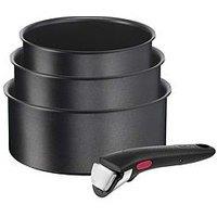 Tefal Ingenio Daily Chef 4Pc Removable Handle, Stackable Induction Pan Set L7629002