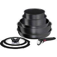 Tefal Ingenio Daily Chef 8Pc Aluminium Stackable Pan Set Black