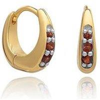 Rachel Jackson Birthstone Huggie Hoop Earrings