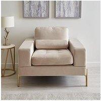 Very Home Versailles Fabric Armchair - Beige - Fsc Certified