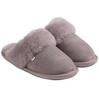 Just Sheepskin Soft Cuff Sheepskin Mule - Dove White