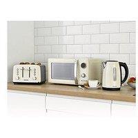 Daewoo Kensington Cream Triple Pack- Microwave, Kettle And Toaster Set