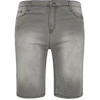 Badrhino Denim Shorts - Grey