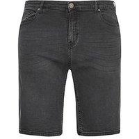 Badrhino Denim Shorts - Black