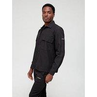 Calvin Klein Cotton Nylon Overshirt - Black