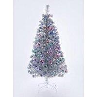 Very Home Silver Fibre Optic Christmas Tree &Ndash; 5 Ft