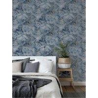 Arthouse Bahia Marble Navy Wallpaper