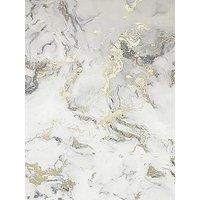 Arthouse Bahia Marble White And Gold Wallpaper