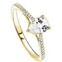 Created Brilliance Rachel Created Brilliance 9Ct Yellow Gold Pear 0.75Ct Lab Grown Diamond Ring