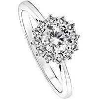 Created Brilliance Lillian Created Brilliance 9Ct White Gold 0.75Ct Lab Grown Diamond Cluster Ring