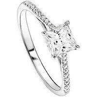 Created Brilliance Vivian Created Brilliance 9Ct White Gold Princess Cut 0.68Ct Lab Grown Diamond Ring