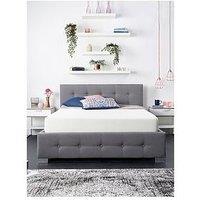 Aspire End Lift Up Linen Ottoman Bed - Grey