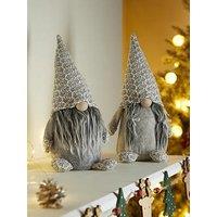 Very Home Set Of 2 Sitting Gonk Christmas Decorations