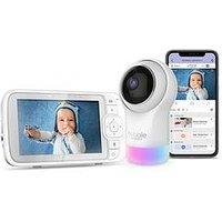 Hubble Nursery Pal Glow+ 5'' Connected Hd Baby Monitor With Pan, Tilt & Zoom Camera With Night Light