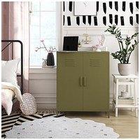 Dorel Home Bradford 2 Door Metal Storage Cabinet - Green