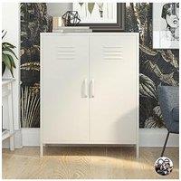 Dorel Home Bradford 2 Door Metal Storage Cabinet - Taupe