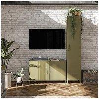 Dorel Home Bradford Single Metal Storage Cabinet