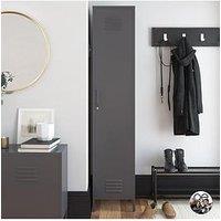 Dorel Home Bradford Single Metal Storage Cabinet