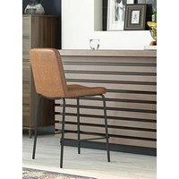 Dorel Home Corey Counter Stool Camel Faux Leather