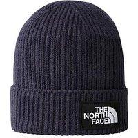 The North Face Men'S Logo Box Cuffed Beanie - Blue