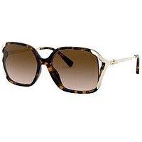 Coach Dark Tortoise Square Sunglasses