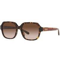 Coach Dark Tortoise Rectangle Sunglasses