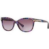 Coach Purple Confetti Cat Eye Sunglasses