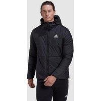 Adidas Sportswear Bsc 3-Stripes Hooded Insulated Jacket - Black