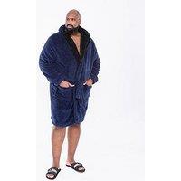 D555 Newquay 2 Super Soft Dressing Gown - Navy
