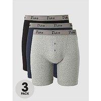 Duke London Driver Pack Of Three Trunks - Black/Grey/Navy