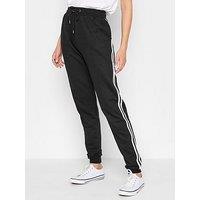Long Tall Sally Tall Side Stripe Black Jogger 36In